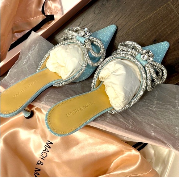 Mach & Mach blue heels - Picture 8 of 15